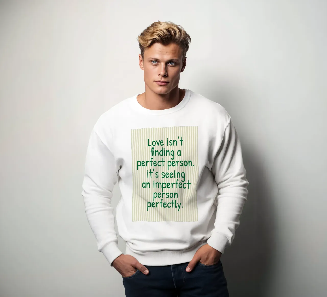 l'amore non è trovare una persona perfetta felpa da toegoe