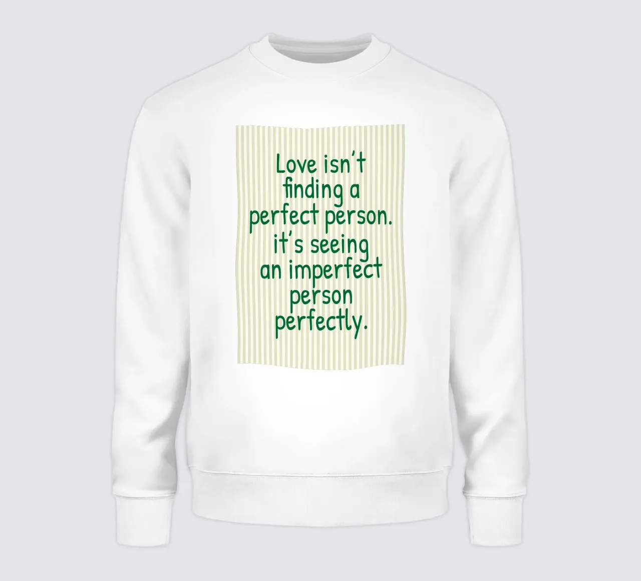 l'amore non è trovare una persona perfetta felpa da toegoe