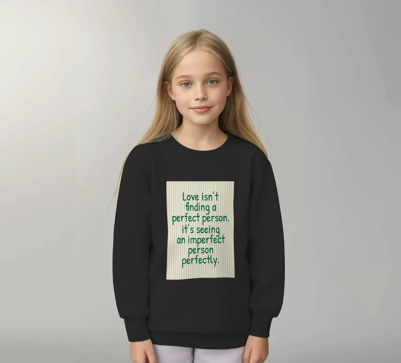 l'amore non è trovare una persona perfetta felpa bambino da toegoe