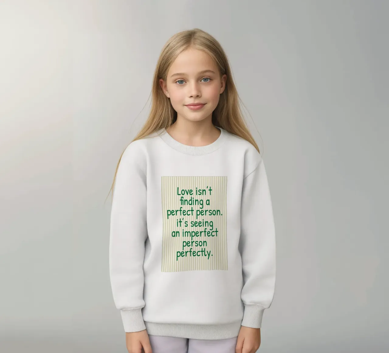 l'amore non è trovare una persona perfetta felpa bambino da toegoe