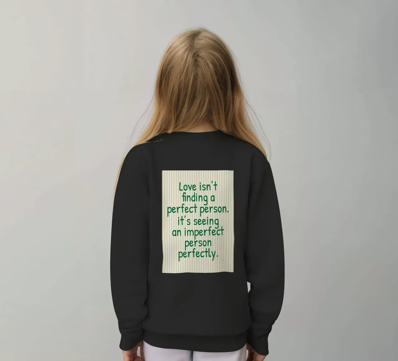 l'amore non è trovare una persona perfetta felpa bambino da toegoe