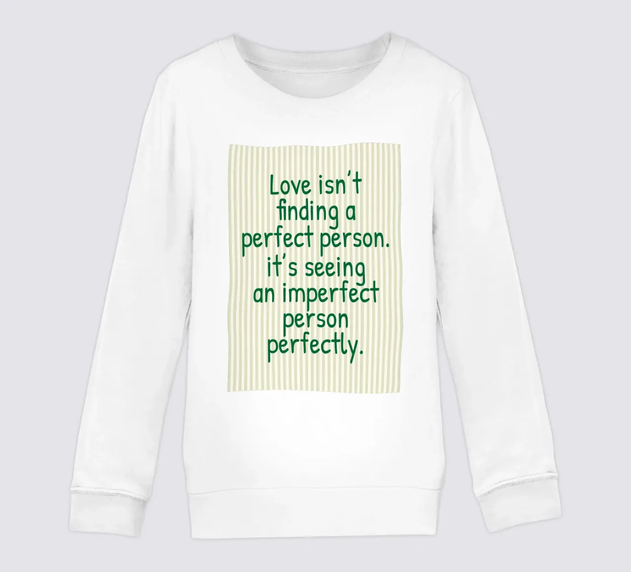 l'amore non è trovare una persona perfetta felpa bambino da toegoe