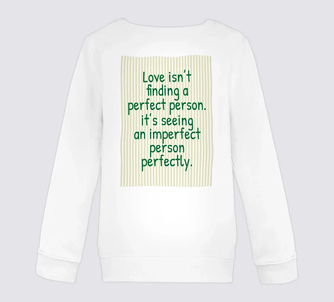 l'amore non è trovare una persona perfetta felpa bambino da toegoe