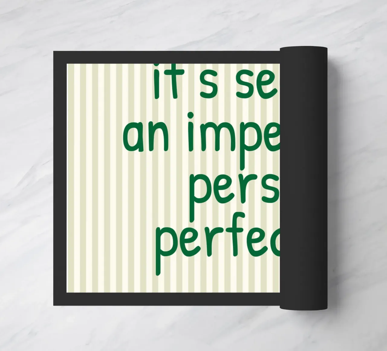 l'amore non è trovare una persona perfetta zerbino da toegoe