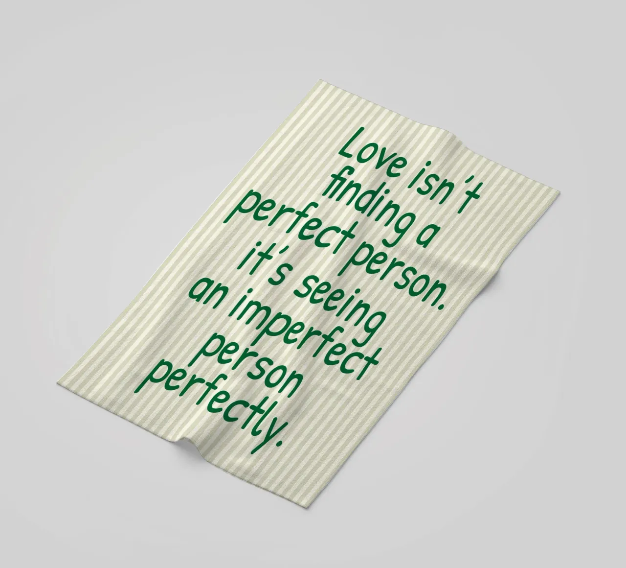 l'amore non è trovare una persona perfetta telo mare da toegoe