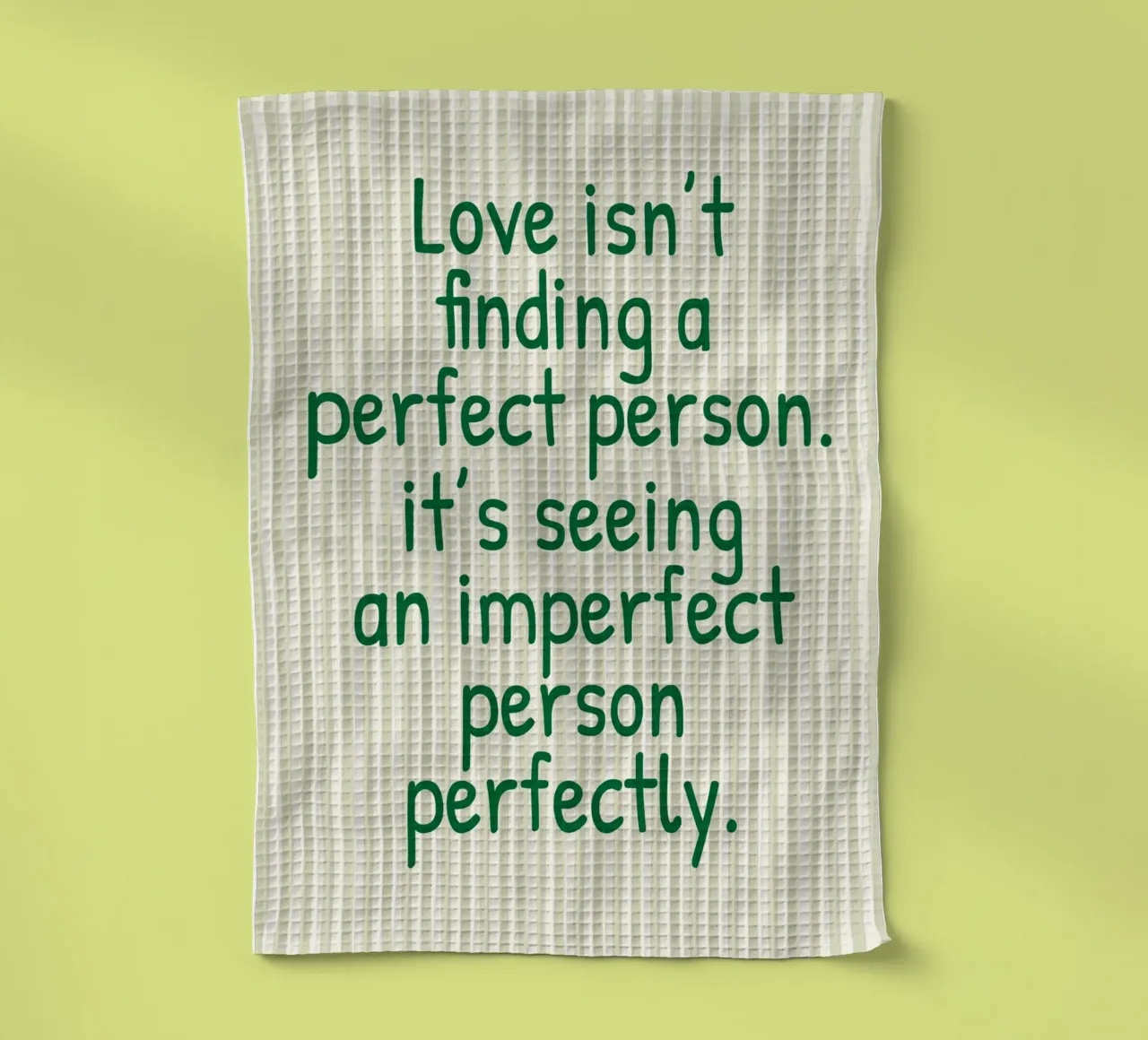 l'amore non è trovare una persona perfetta canovaccio da cucina da toegoe