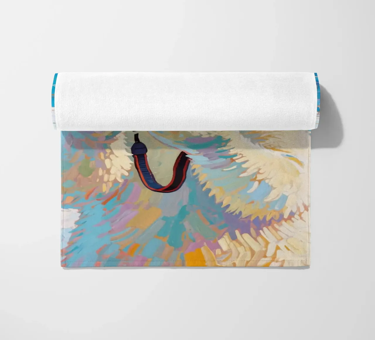 Orso polare con telecamera in mano telo mare da Slash Shop