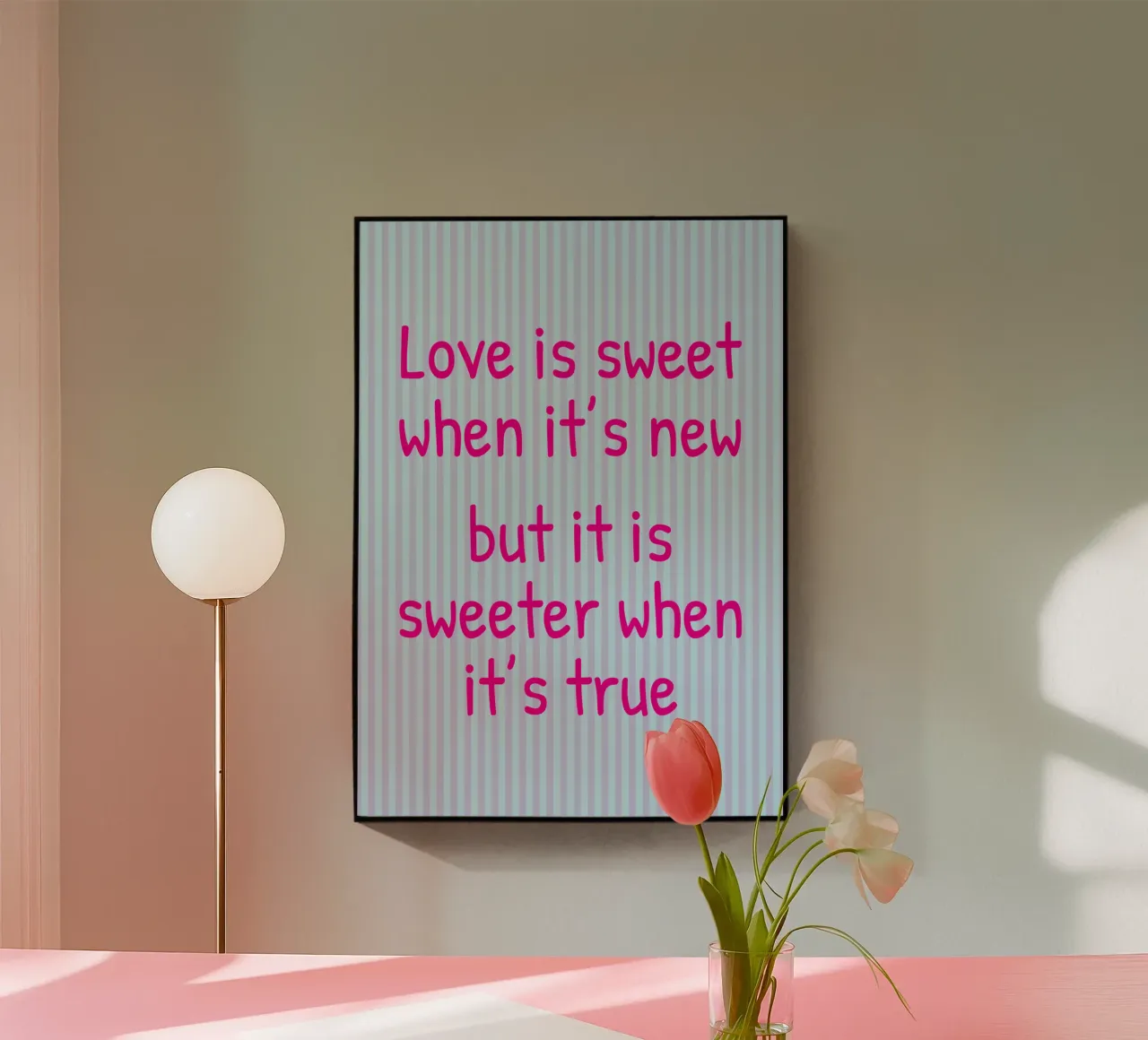 l'amore è dolce plexiglass da toegoe