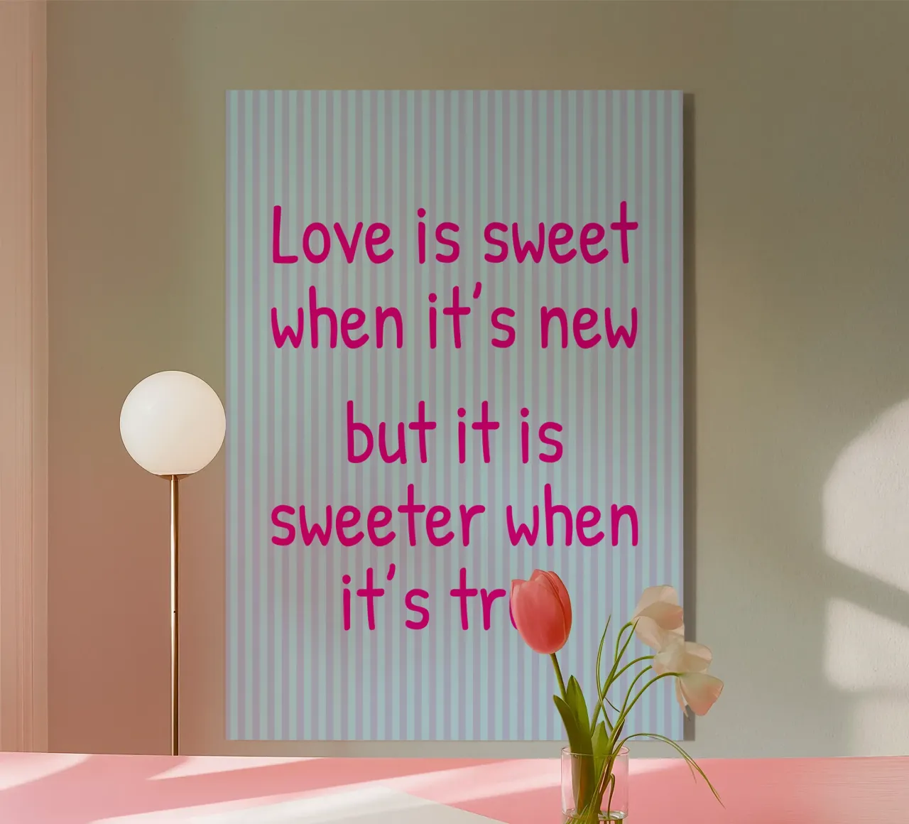 l'amore è dolce plexiglass da toegoe