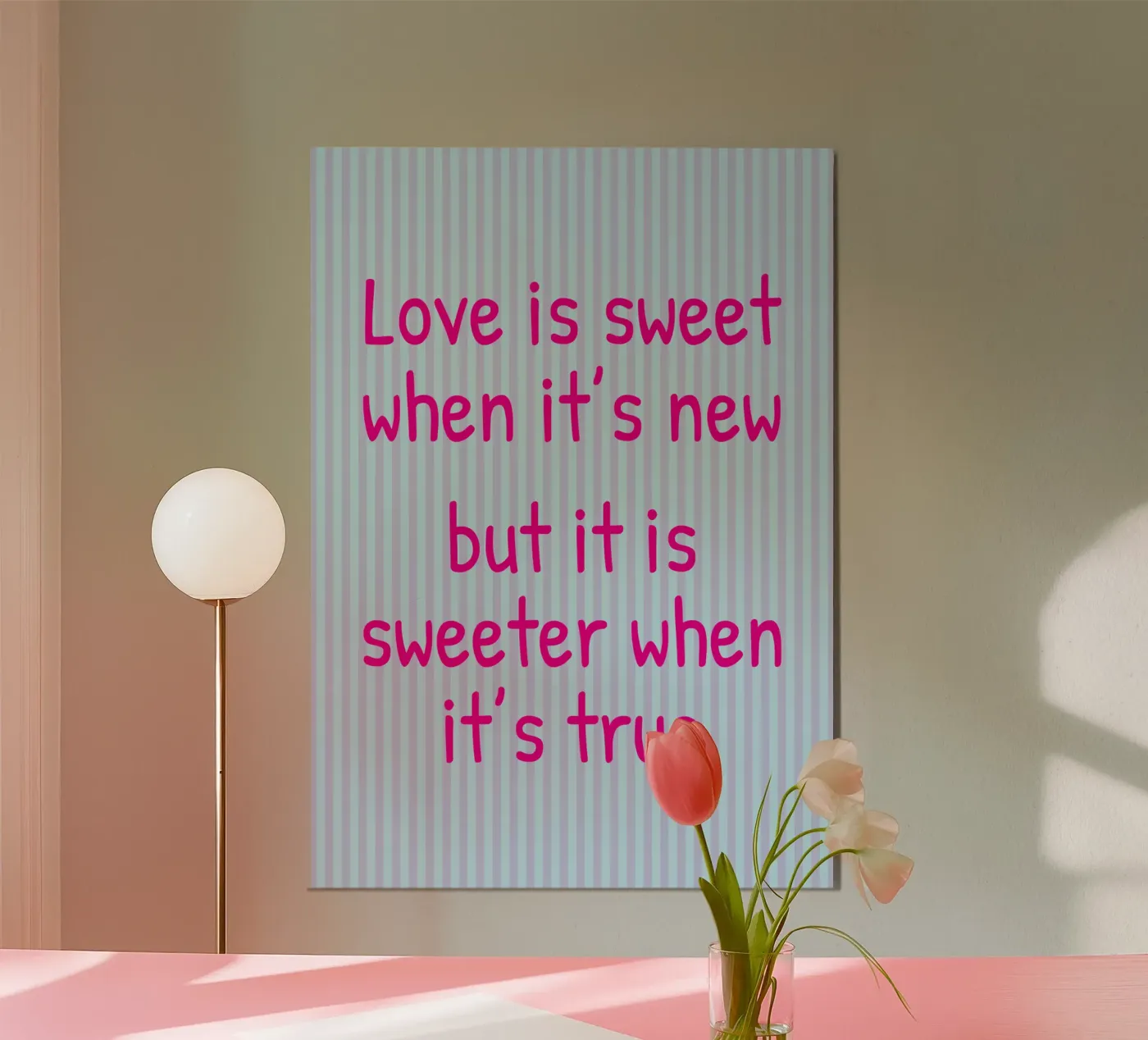 l'amore è dolce poster da toegoe