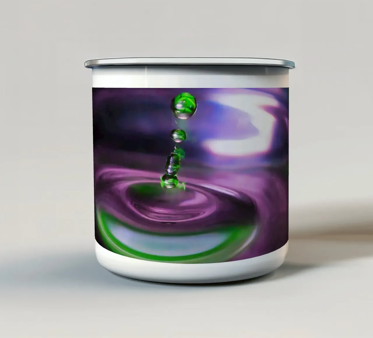 Goccia a goccia tazza in smalto da Romy Mueller Waterworld