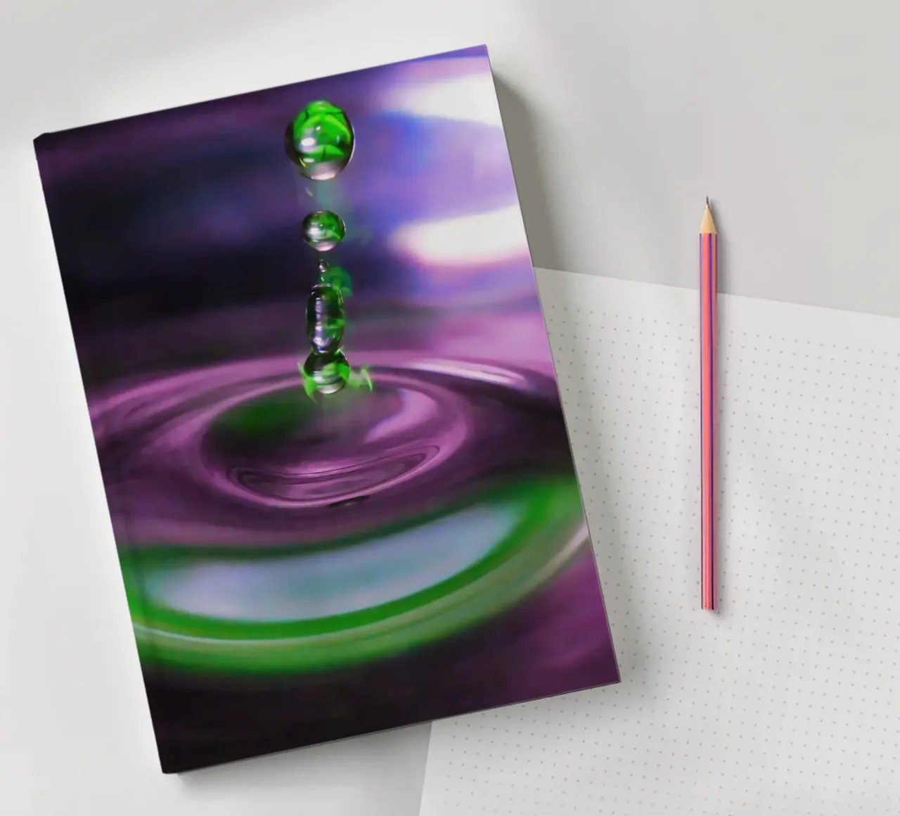 Drop by drop notebook by Romy Mueller Waterworld