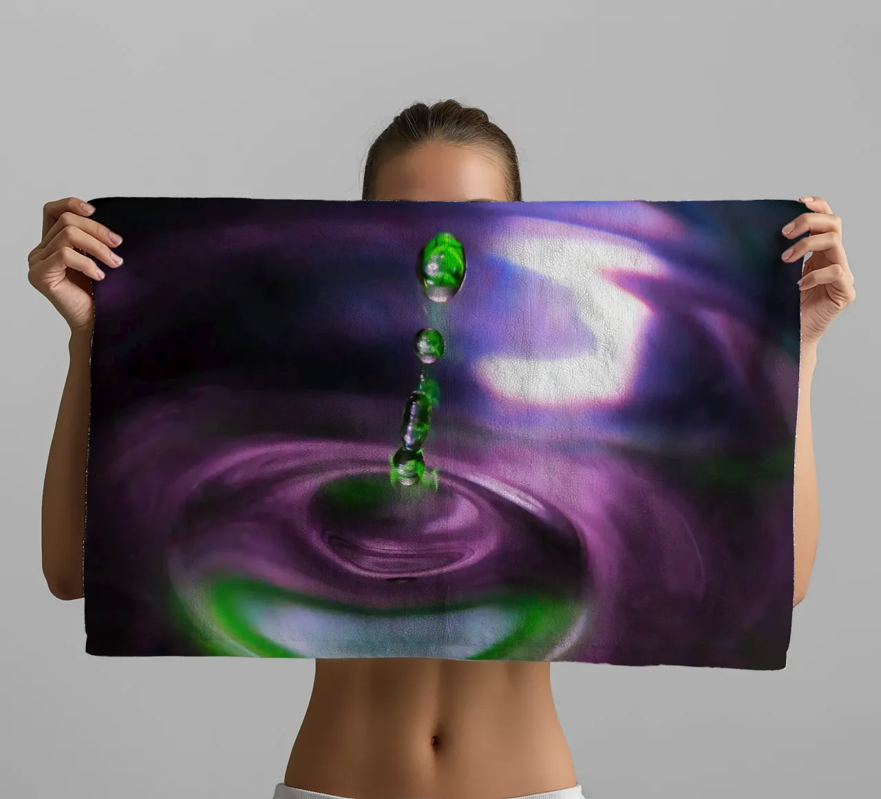 Drop by drop towel by Romy Mueller Waterworld