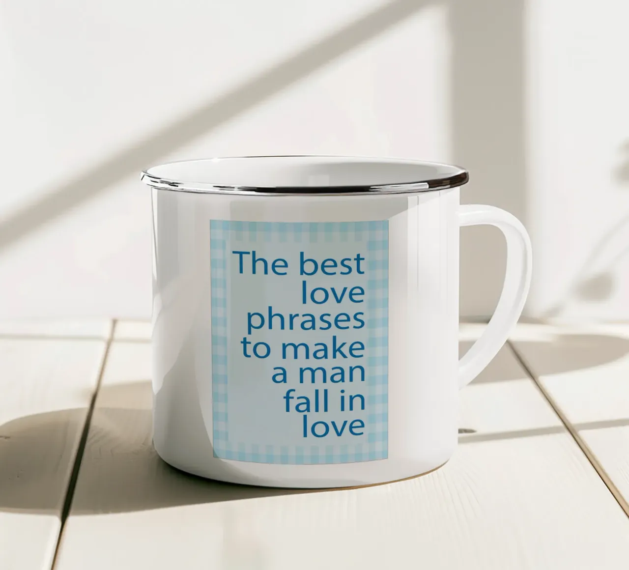 l'amore migliore tazza in smalto da toegoe