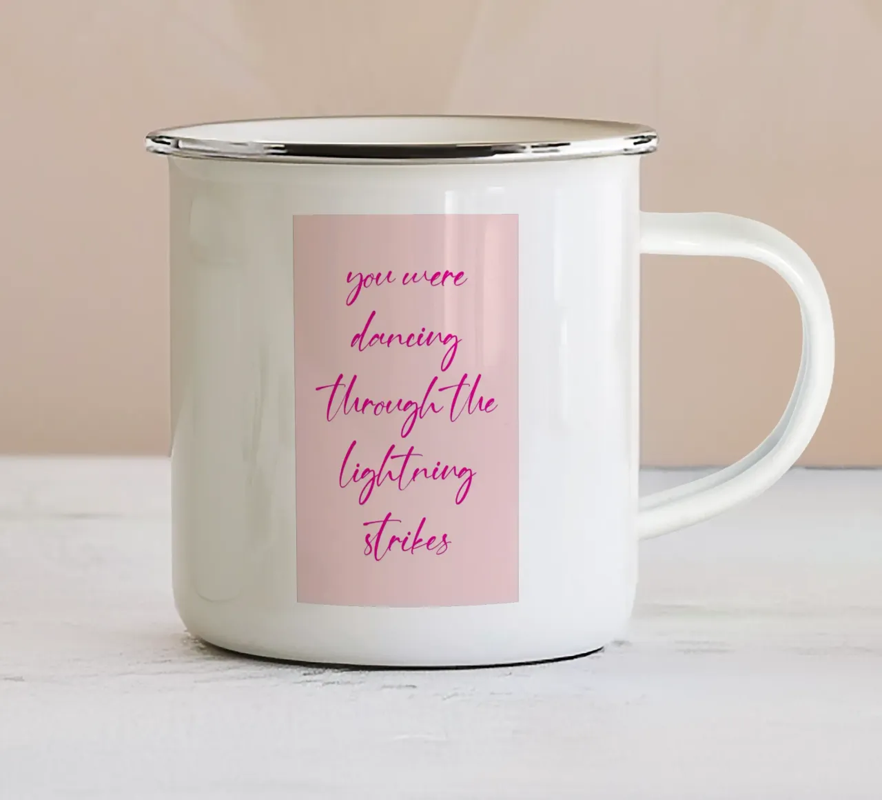 stavi ballando tazza in smalto da toegoe