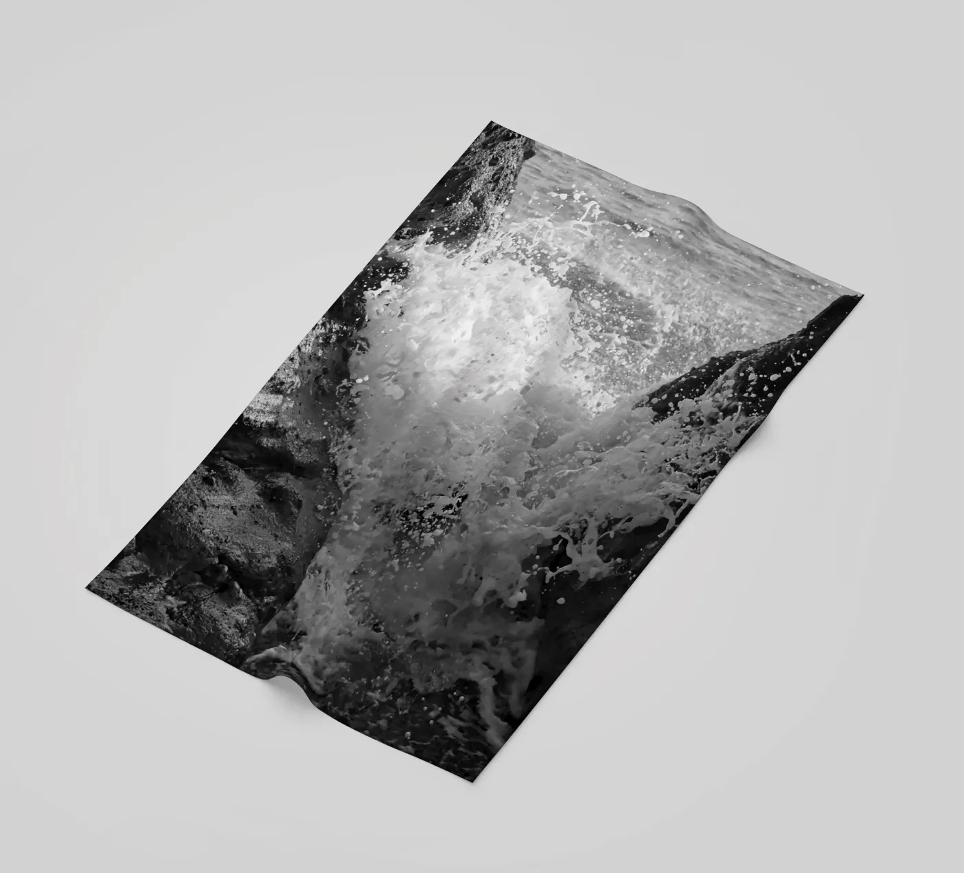 The dramatic atmosphere beach towel by Romy Mueller Waterworld