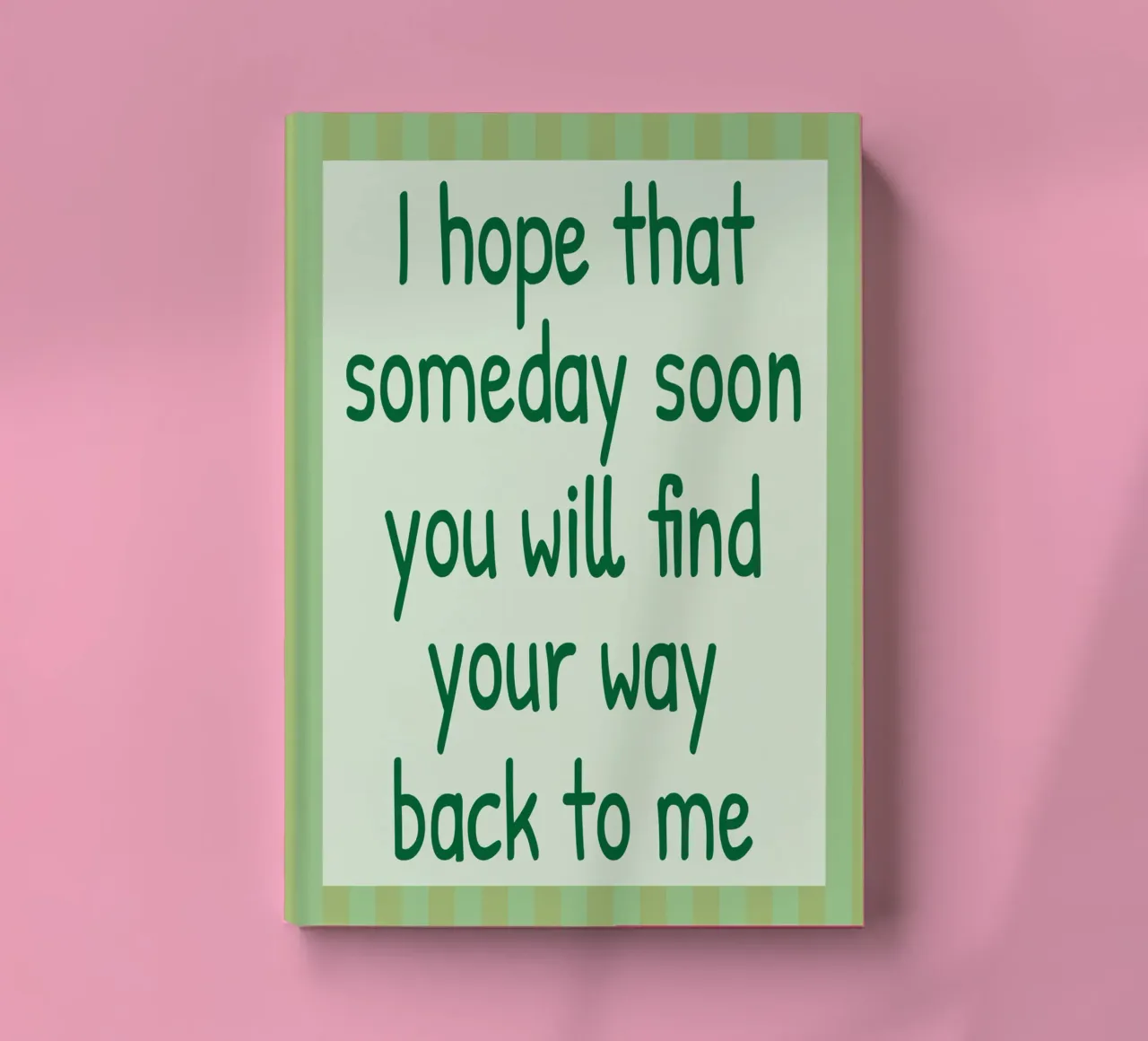 your way back to me notebook by toegoe