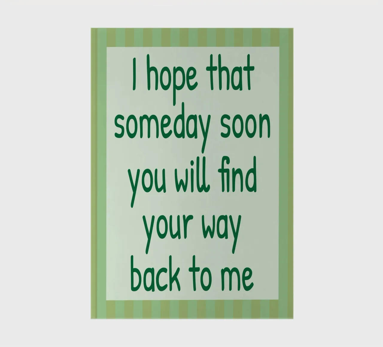 your way back to me notebook by toegoe