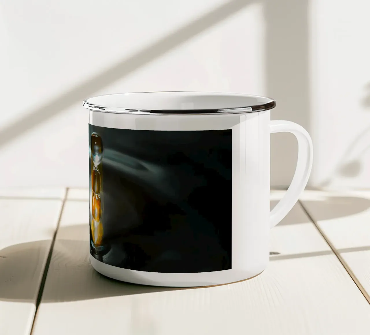 Collisione dell'acqua con la potenza tazza in smalto da Romy Mueller Waterworld