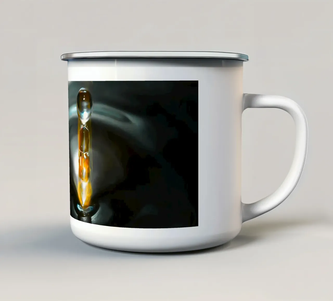 Collisione dell'acqua con la potenza tazza in smalto da Romy Mueller Waterworld