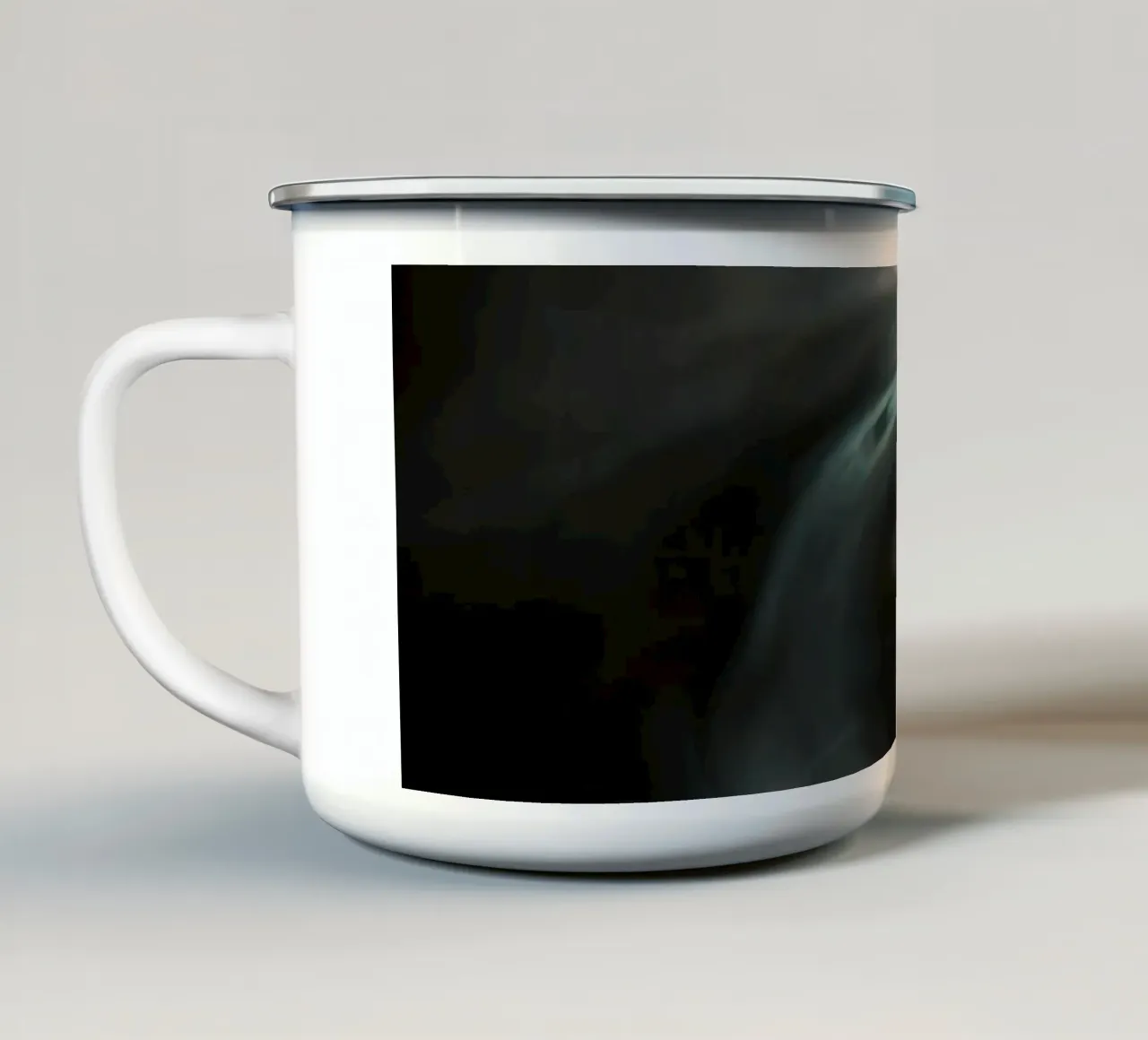 Collisione dell'acqua con la potenza tazza in smalto da Romy Mueller Waterworld