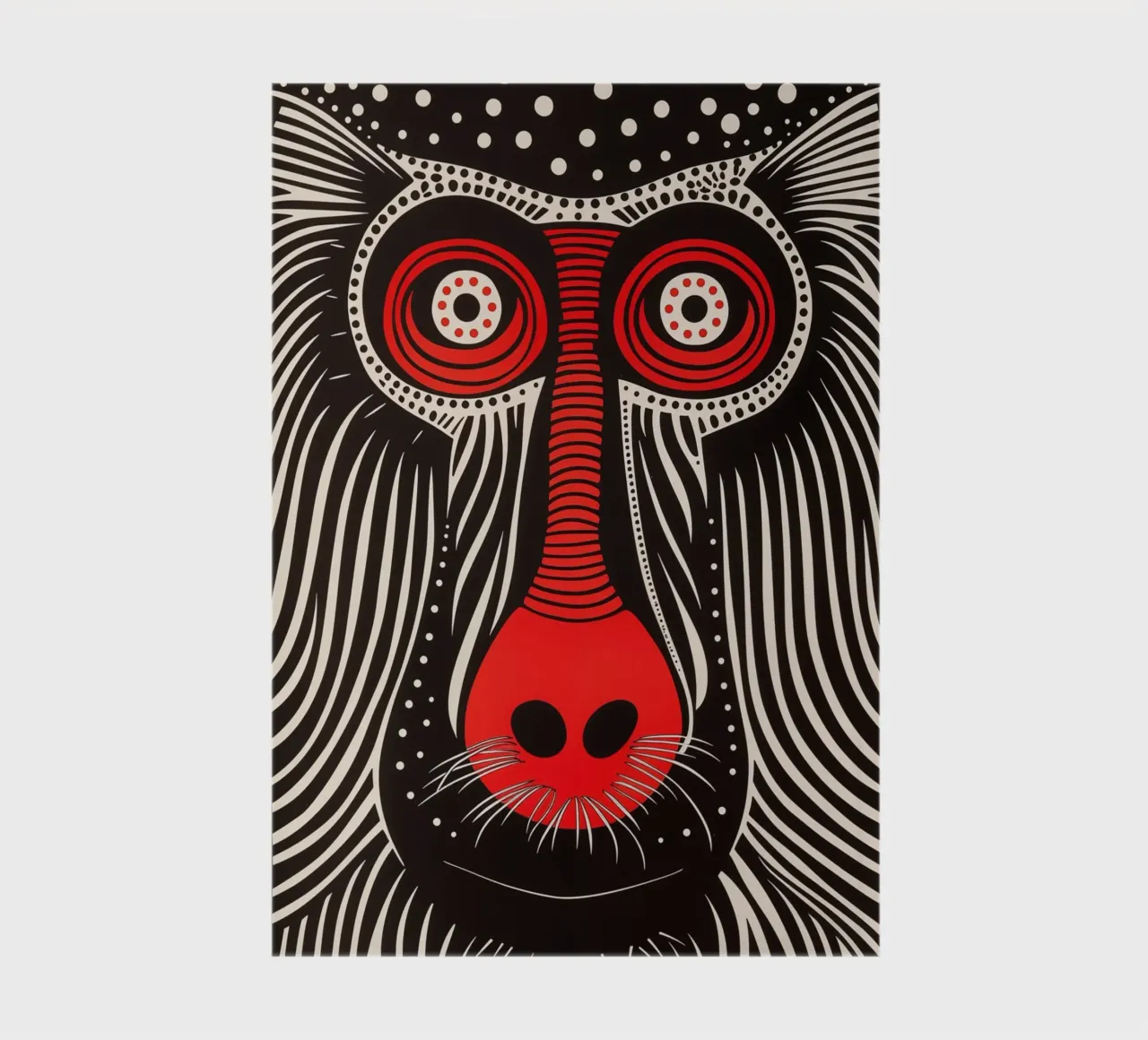 Abstract mandrill notebook by Autofocus