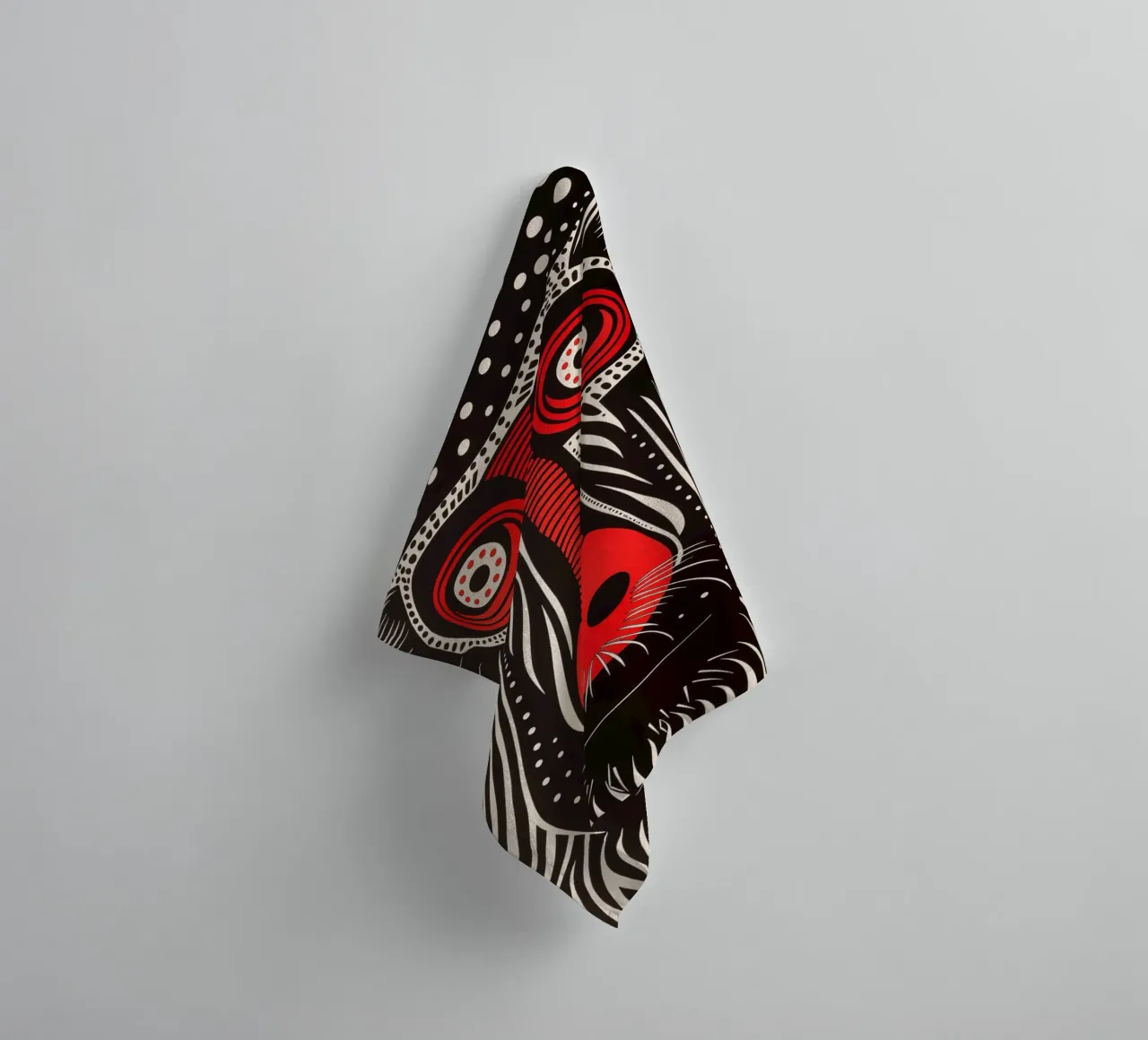 Abstract mandrill towel by Autofocus
