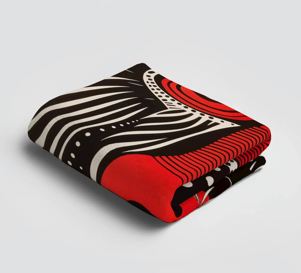 Abstract mandrill towel by Autofocus