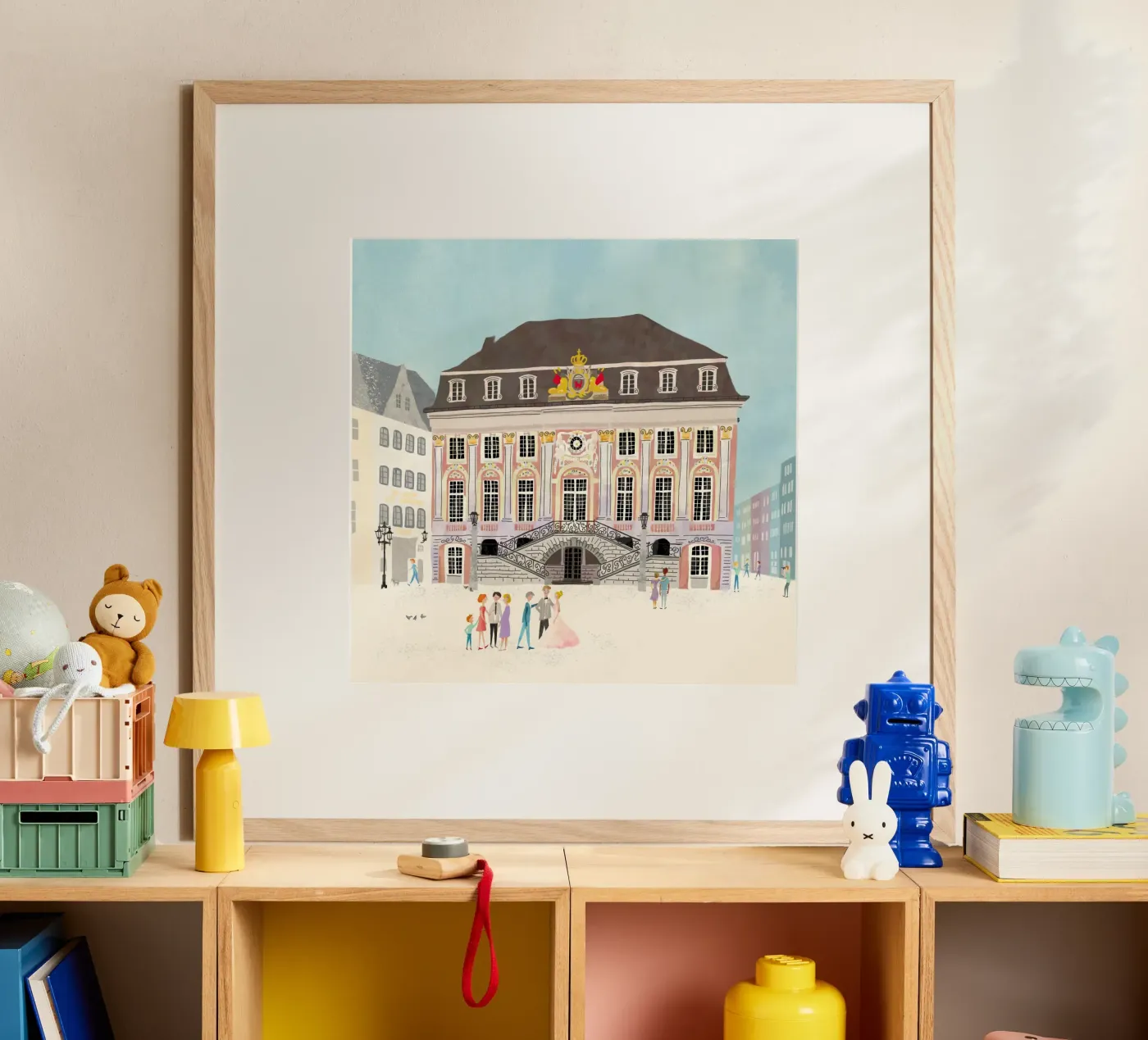 Bonn Rathaus Deutschland Vintage Charme Poster von DYDesign