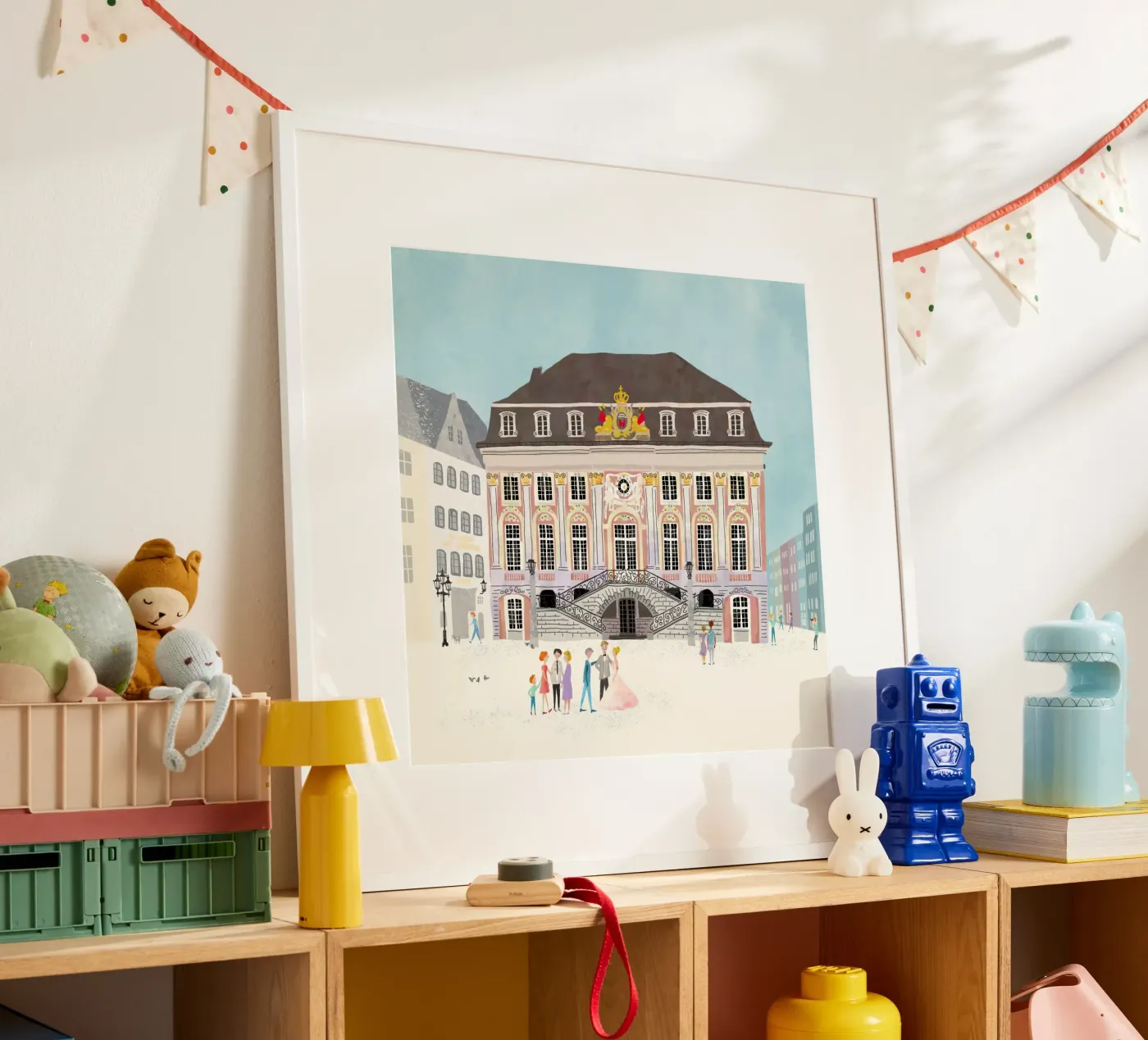 Bonn Rathaus Deutschland Vintage Charme Poster von DYDesign