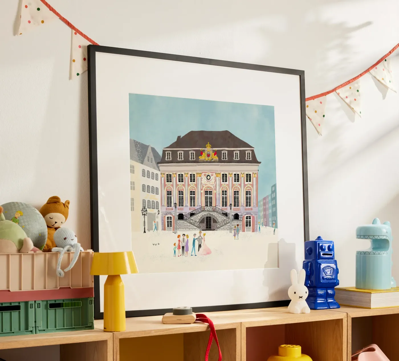 Bonn Rathaus Deutschland Vintage Charme Poster von DYDesign