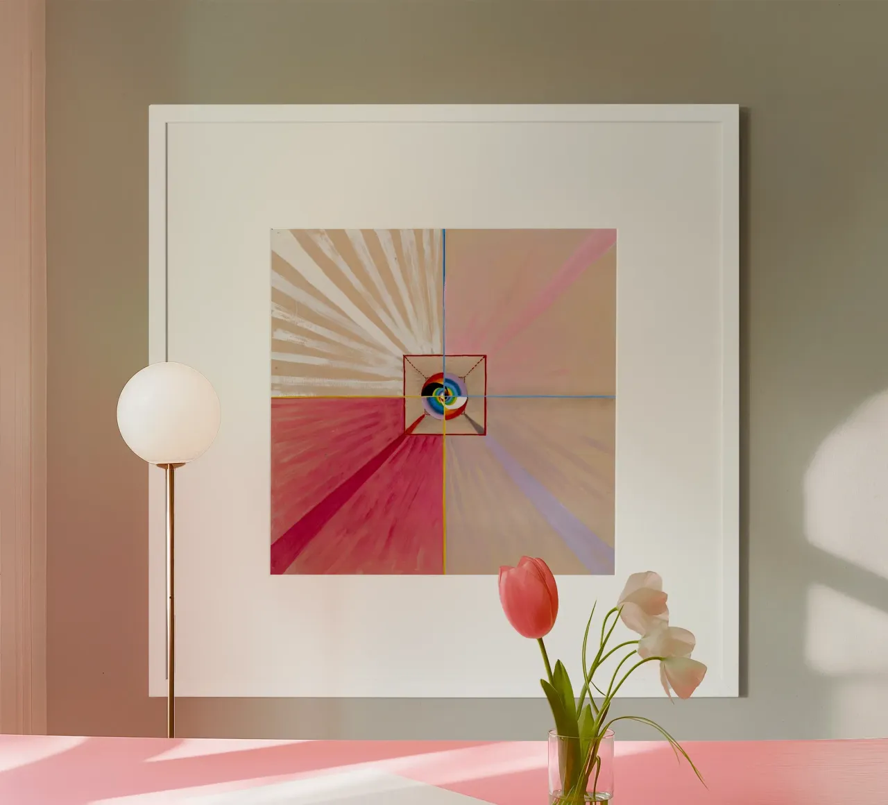 Hilma af Klint - Il Cigno n. 11 Gruppo IX-SUW poster con telaio in legno da William Store