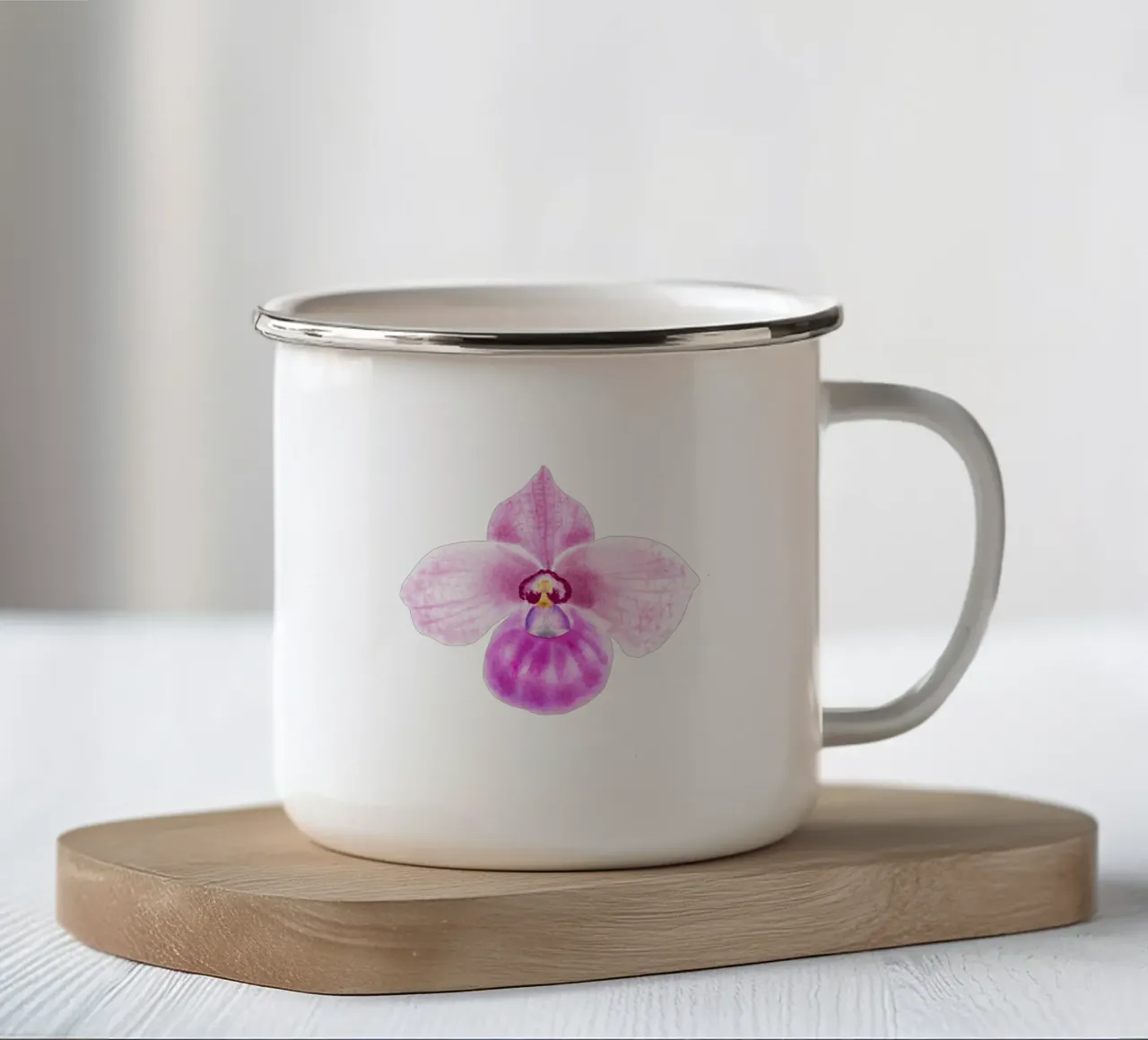 Paphiopedilum tazza in smalto da youdesignme