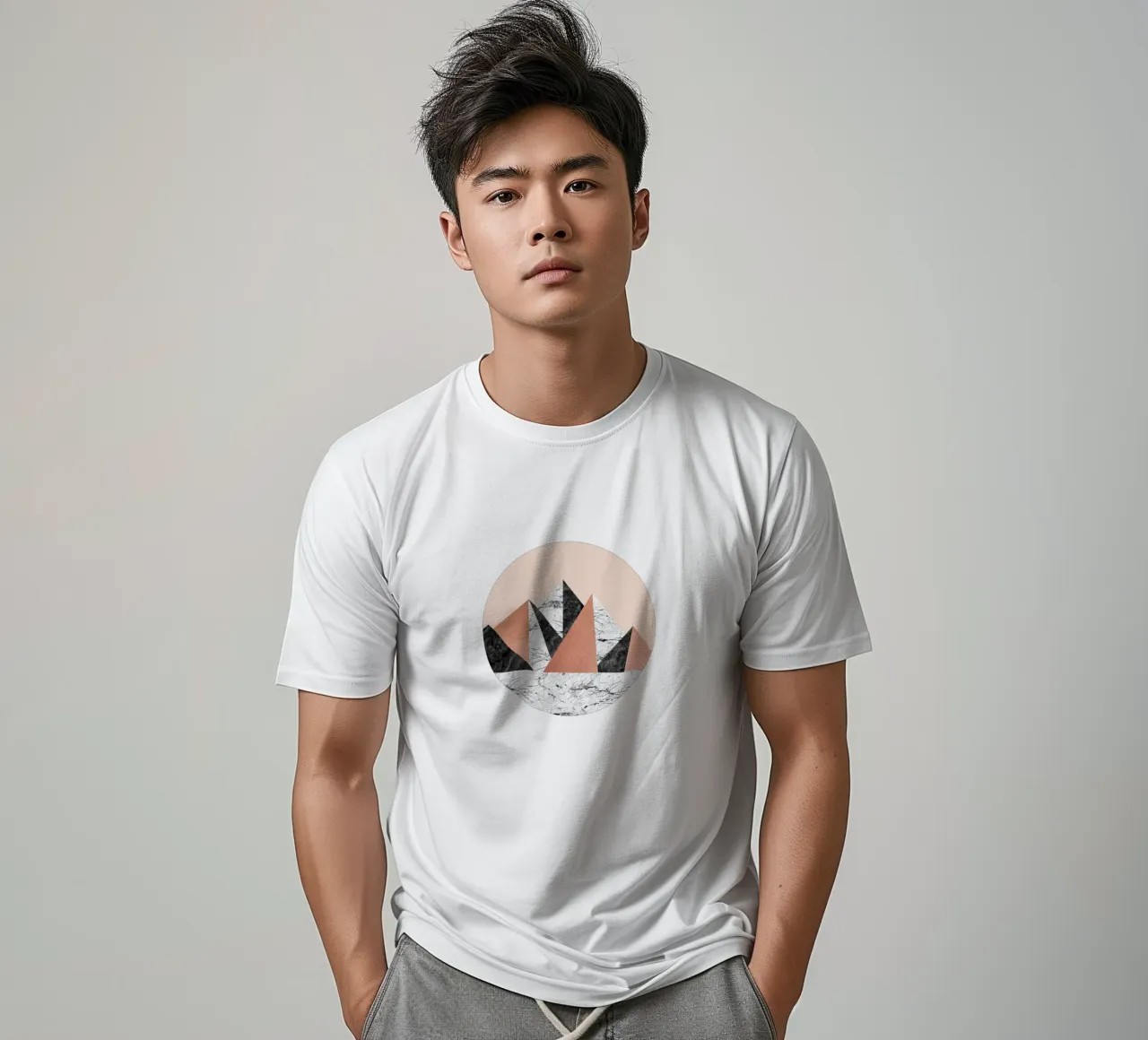Paesaggio geometrico I t-shirt da Orara Studio