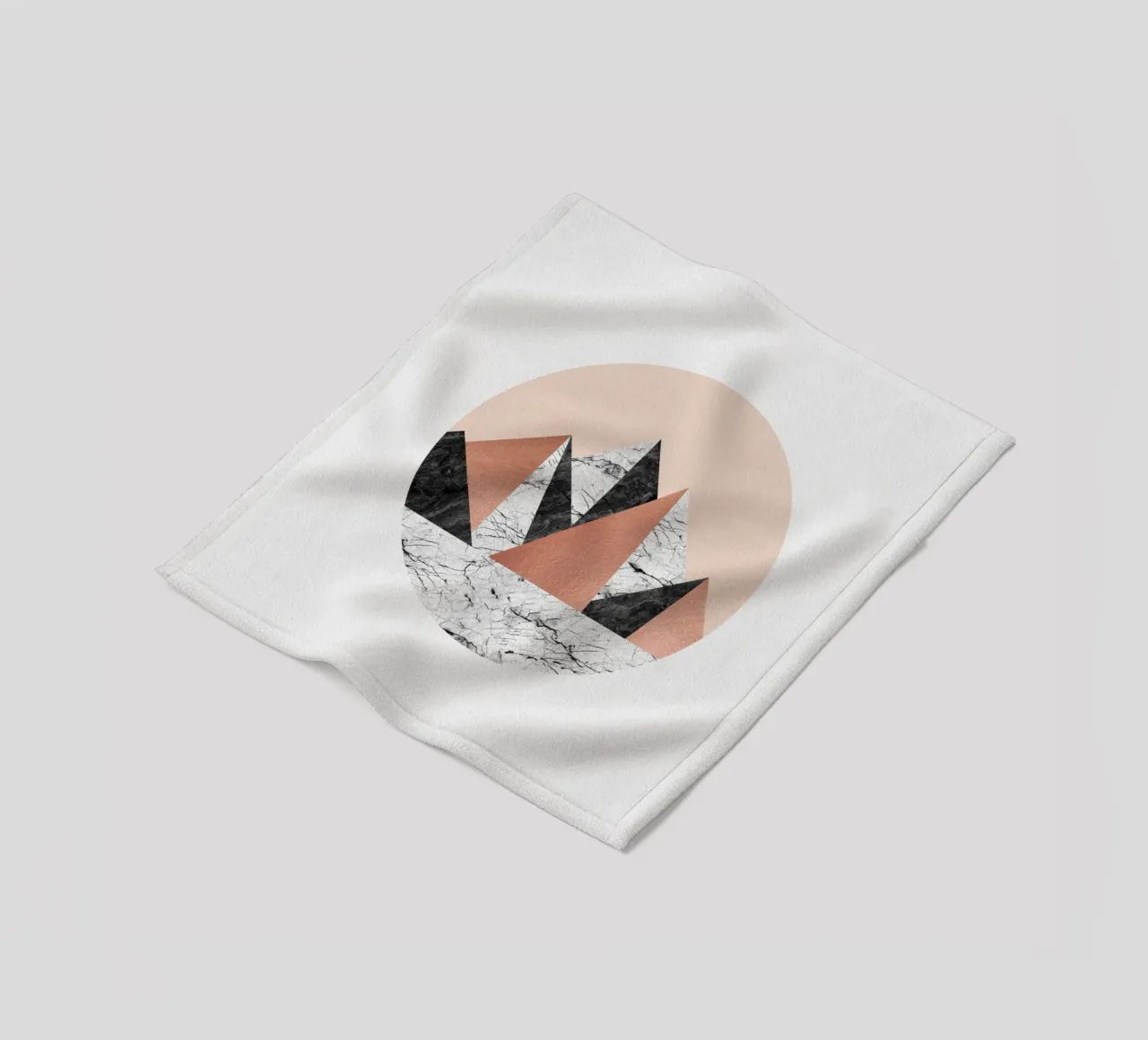 Paesaggio geometrico I coperta in pile da Orara Studio