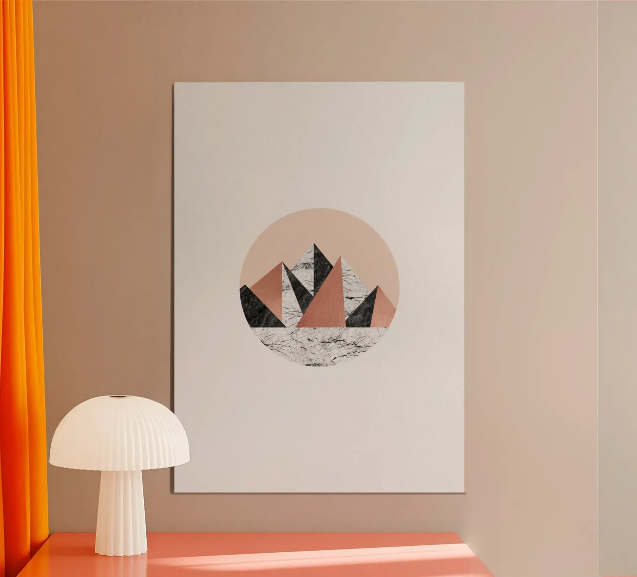 Paesaggio geometrico I alluminio dibond da Orara Studio