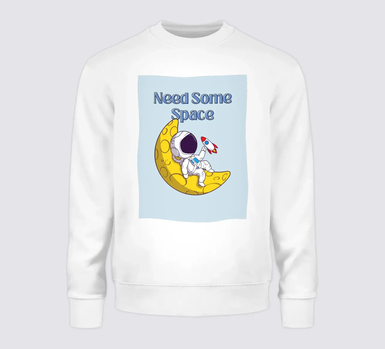 Need Some Space - Cartone animato di un astronauta felpa da Cozy Vibes