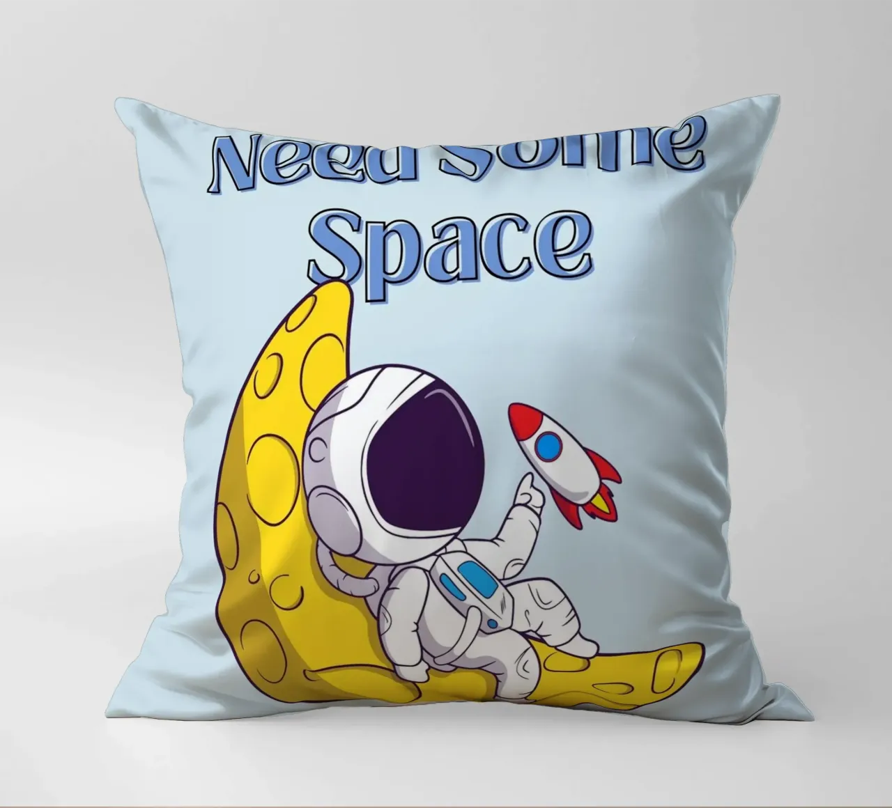 Ruimte nodig - Astronaut Cartoon Art kussen van Cozy Vibes