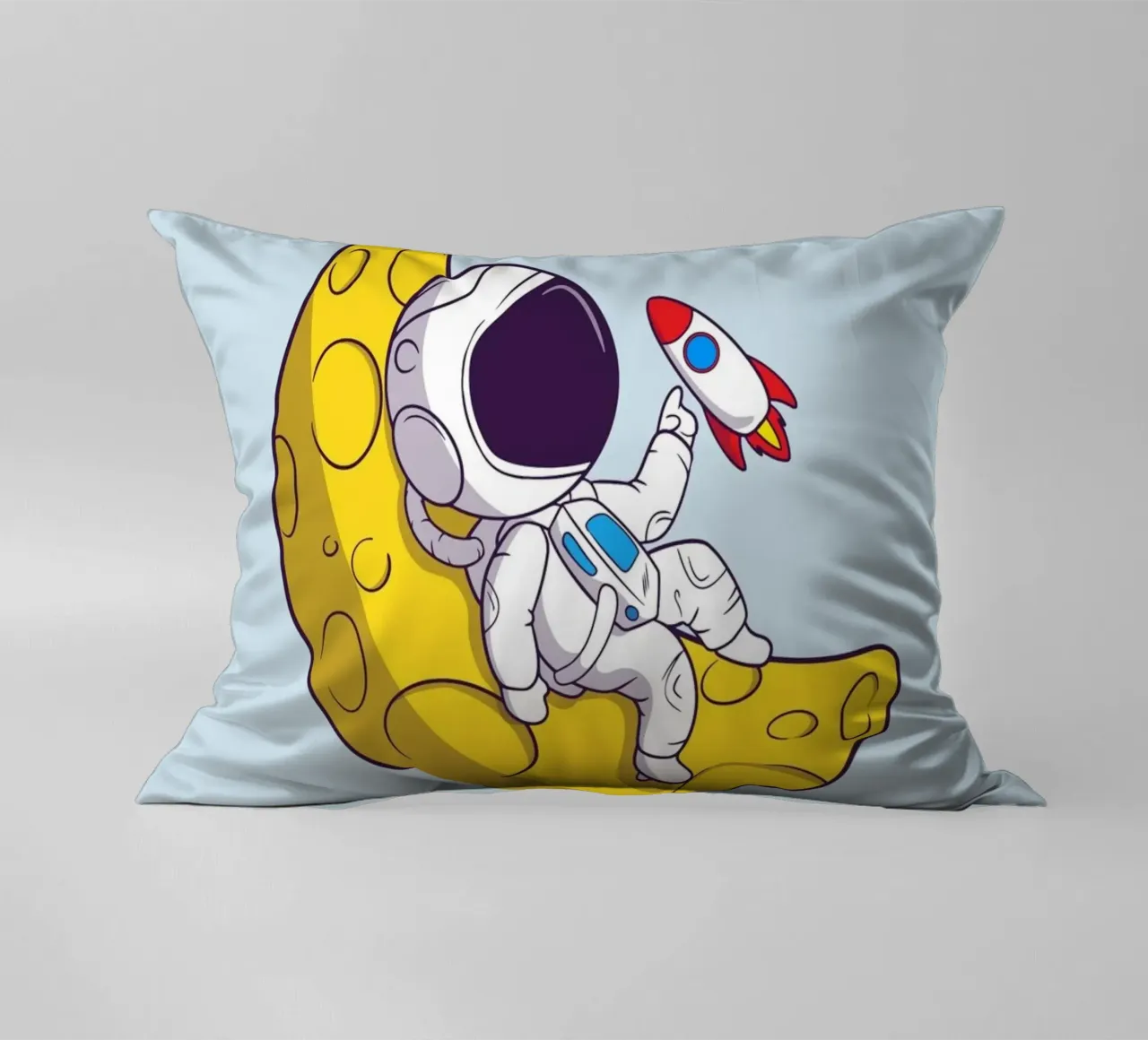 Need Some Space - Cartone animato di un astronauta cuscino da Cozy Vibes