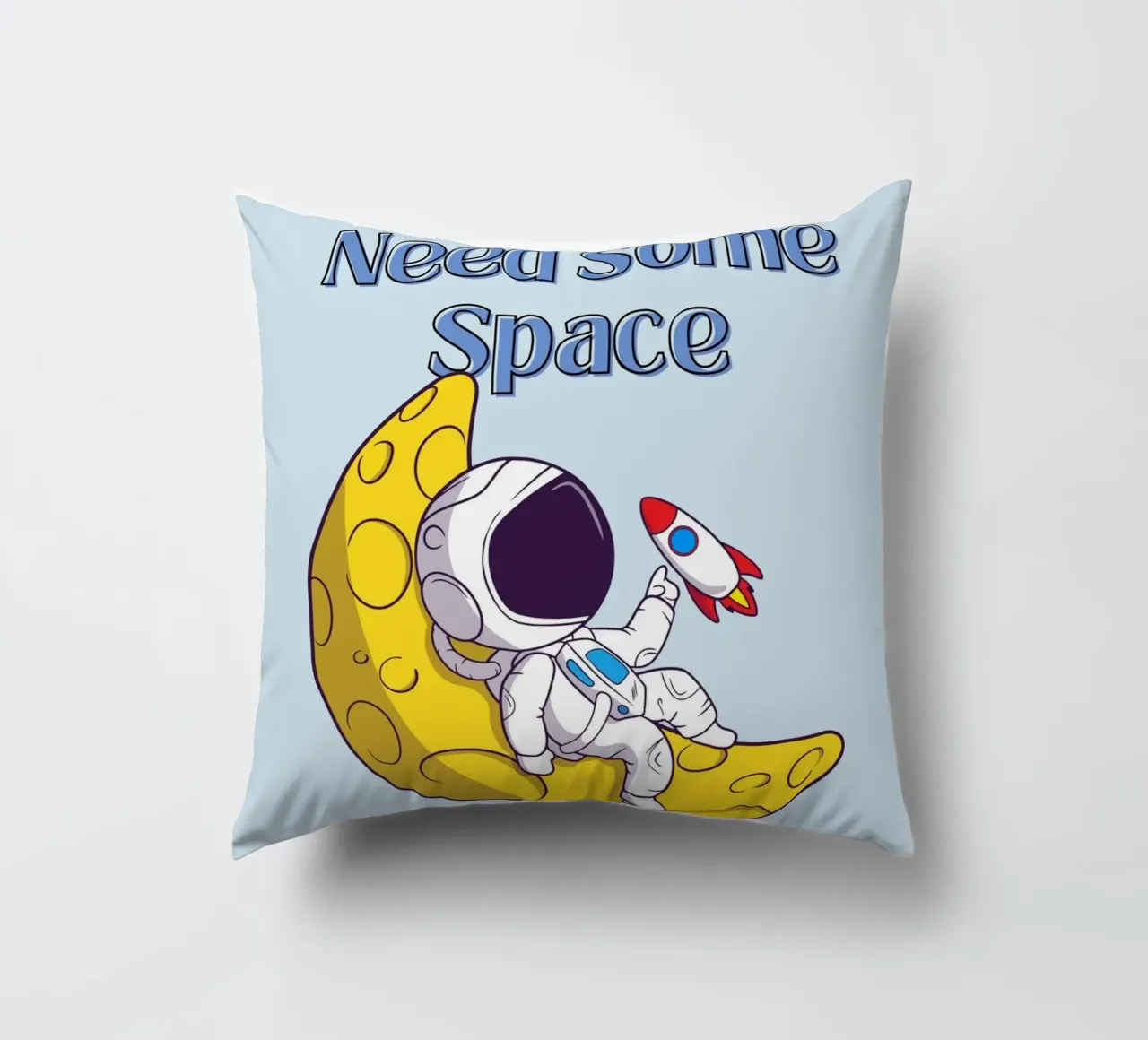 Ruimte nodig - Astronaut Cartoon Art kussen van Cozy Vibes