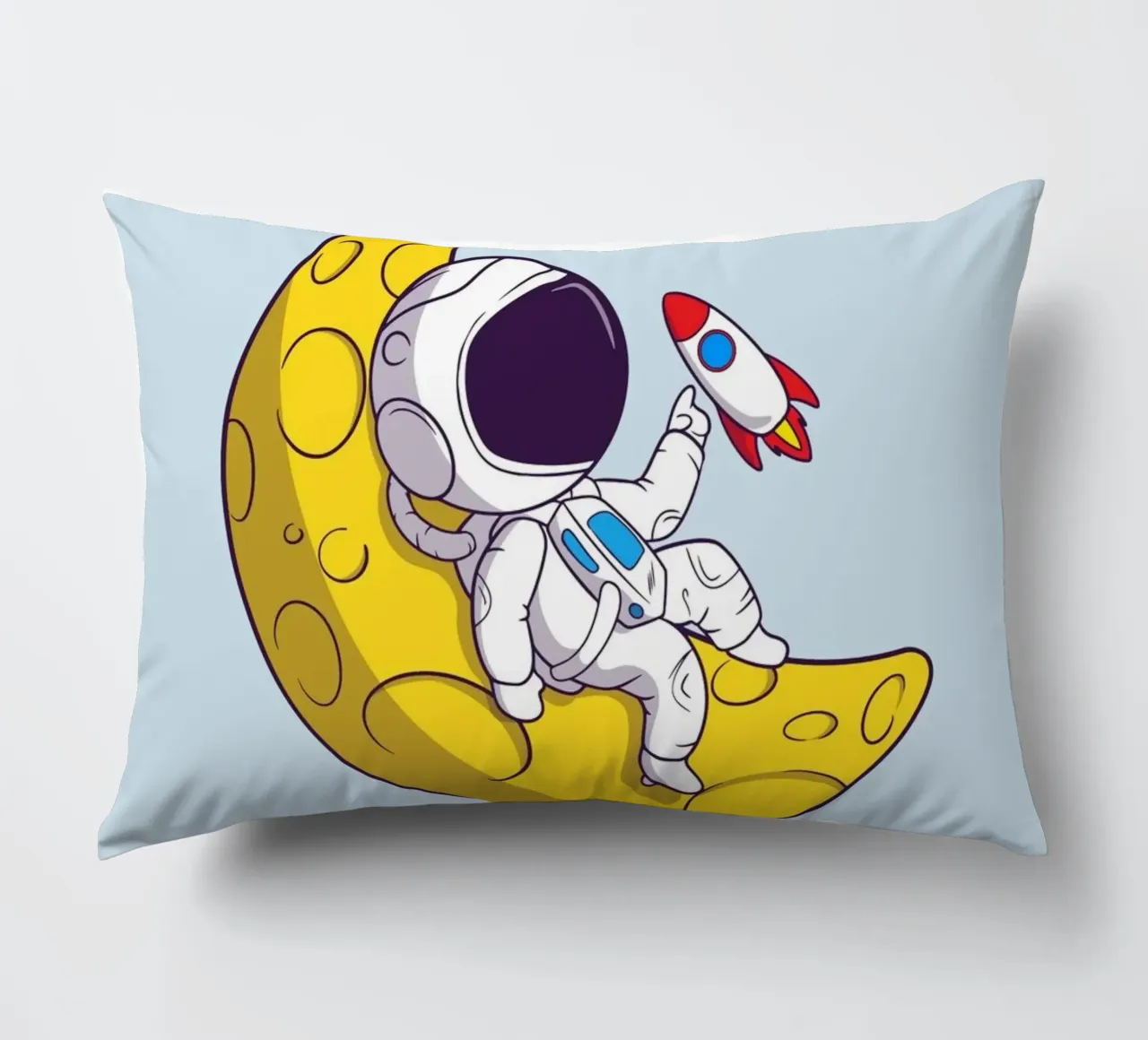 Ruimte nodig - Astronaut Cartoon Art kussen van Cozy Vibes
