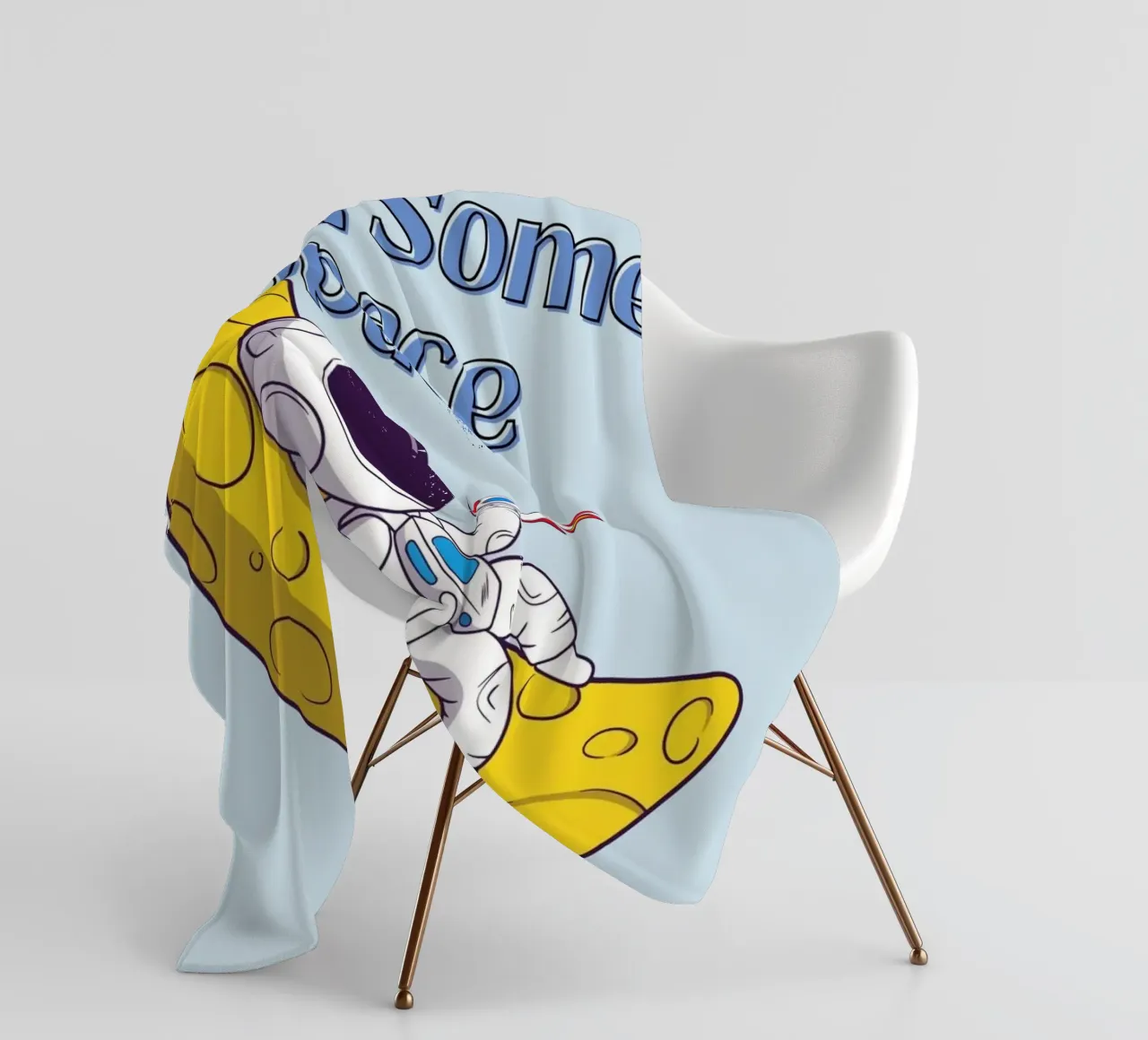 Need Some Space - Cartone animato di un astronauta coperta in pile da Cozy Vibes