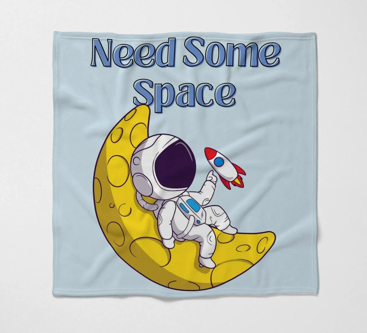 Need Some Space - Cartone animato di un astronauta coperta in pile da Cozy Vibes