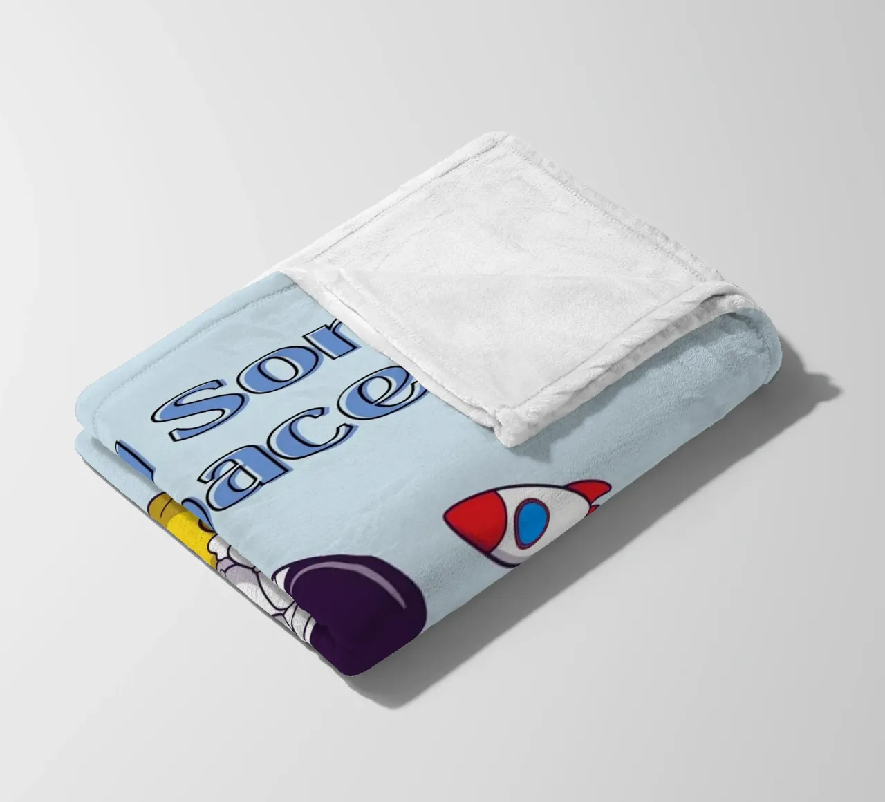 Need Some Space - Cartone animato di un astronauta coperta in pile da Cozy Vibes