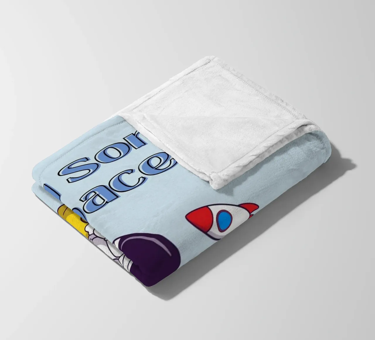 Need Some Space - Cartone animato di un astronauta coperta in pile da Cozy Vibes