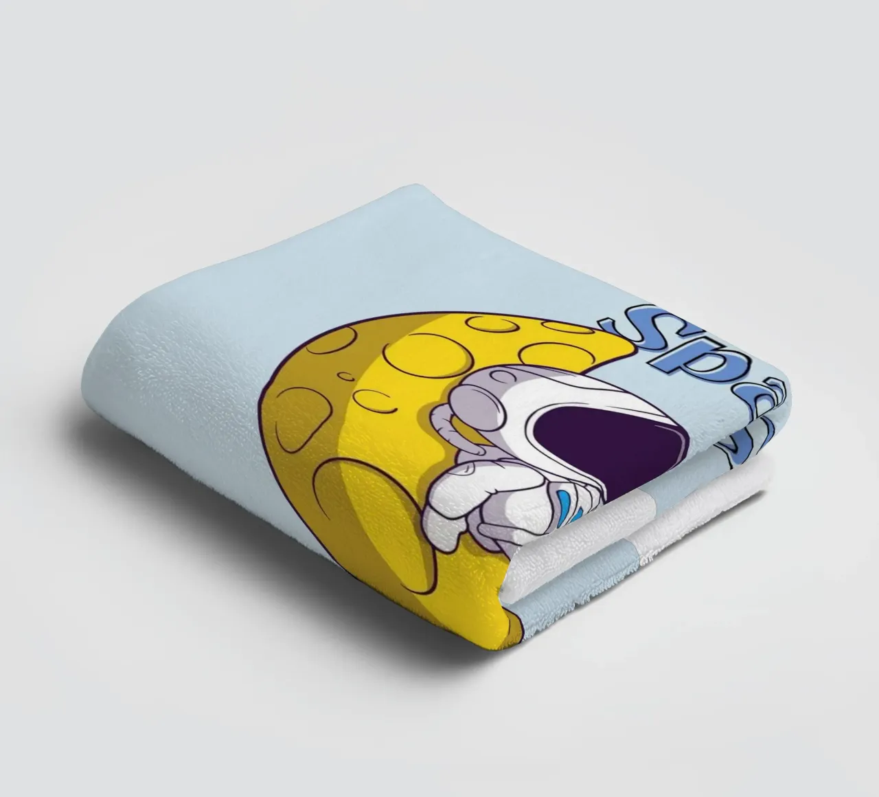 Need Some Space - Cartone animato di un astronauta asciugamano da bagno da Cozy Vibes