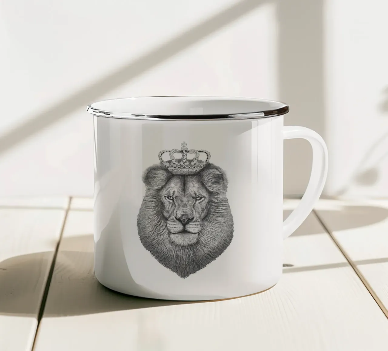 Il Re Leone tazza in smalto da valeriyakorenkova