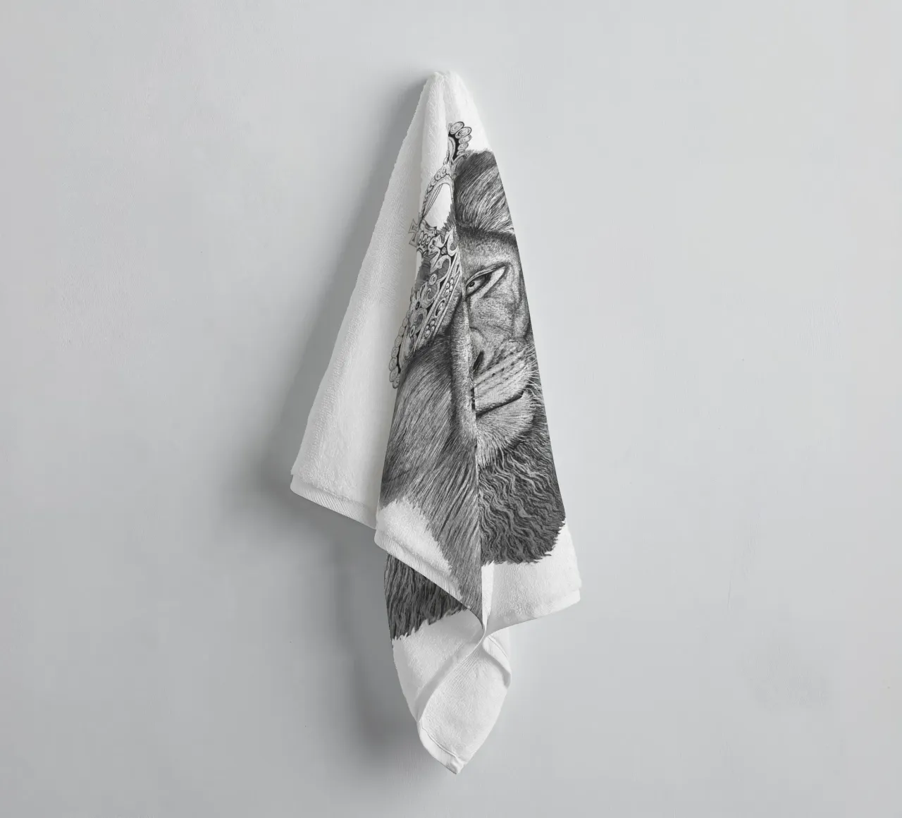 De Leeuwenkoning badhanddoek van valeriyakorenkova