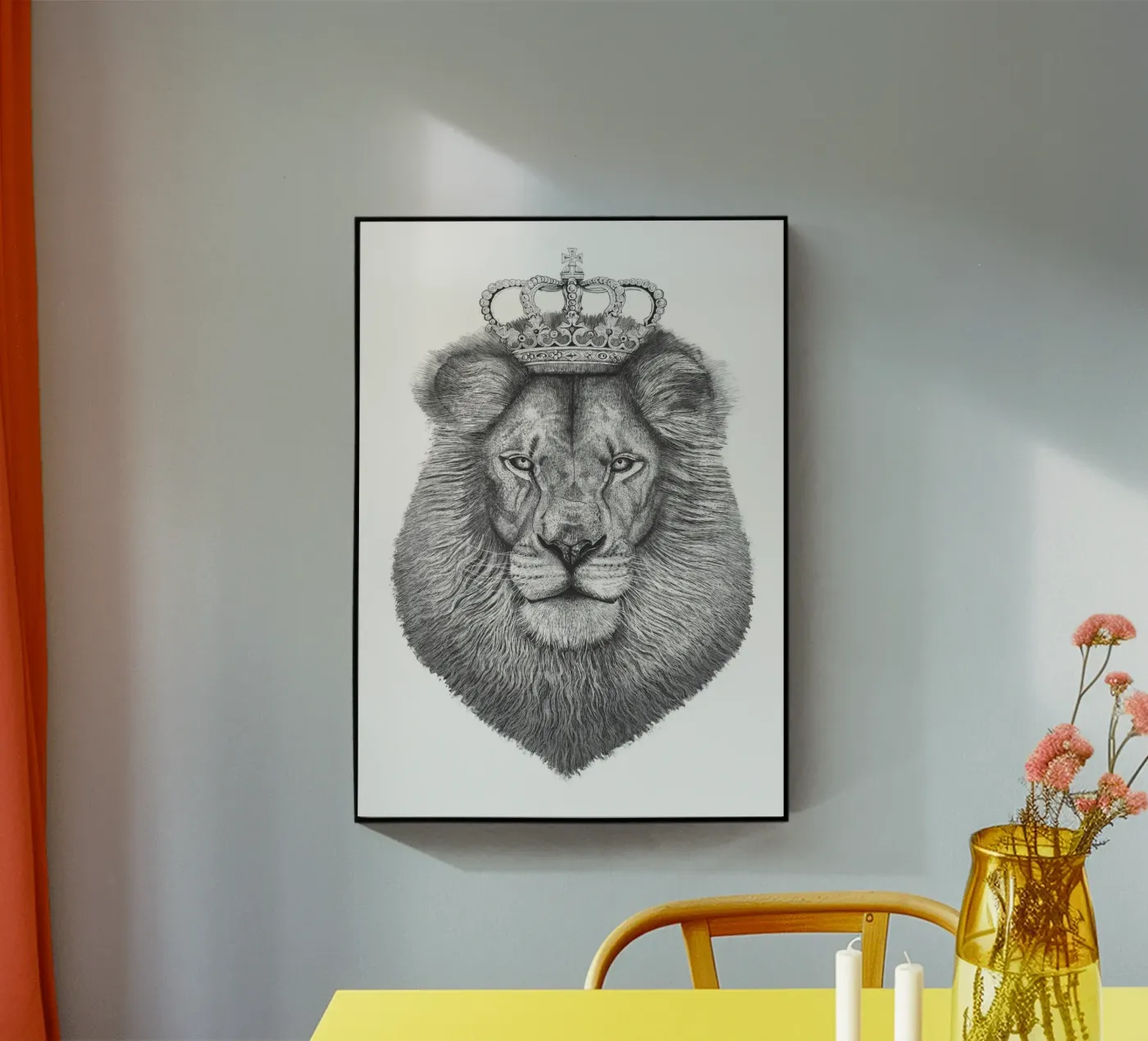The Lion King acrylic glass by valeriyakorenkova