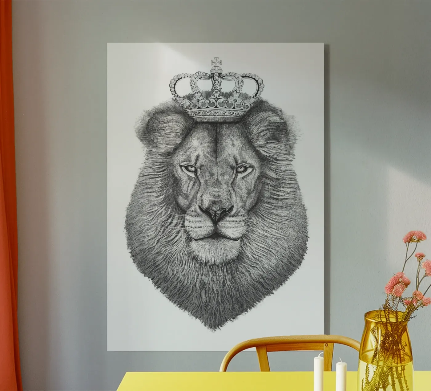 The Lion King acrylic glass by valeriyakorenkova